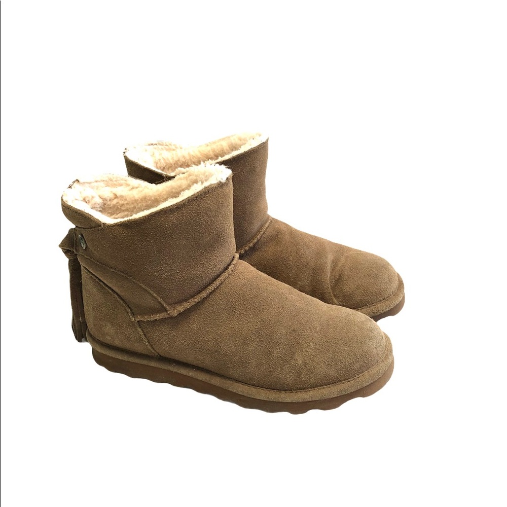 Bearpaw Natalia Tan Suede ankle boots in women’s 7